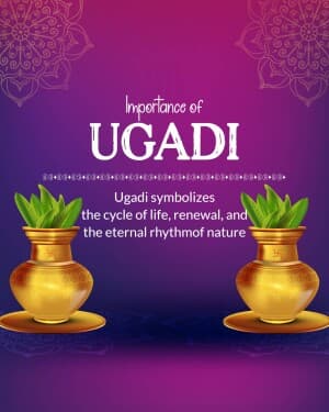 Importance of Ugadi flyer
