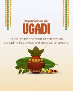 Importance of Ugadi poster