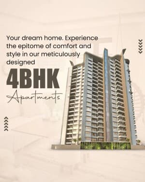 4 BHK business flyer