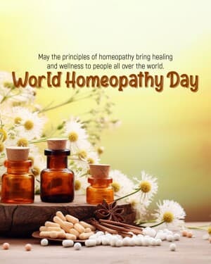 World Homeopathy Day image