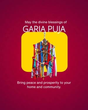 Garia Puja event poster