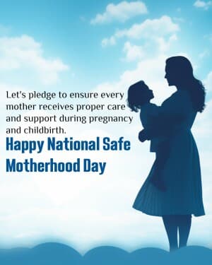 National Safe Motherhood Day image