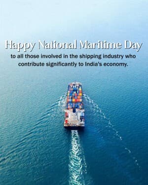 National Maritime Day post