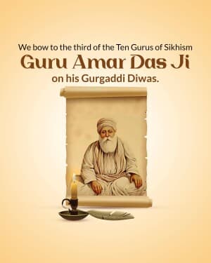 Guru Amar Das Gurgaddi Diwas flyer