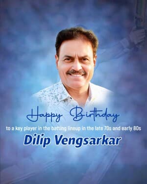 Dilip Vengsarkar Birthday post