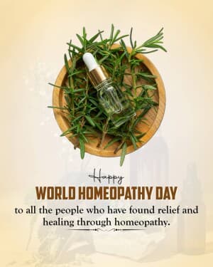 World Homeopathy Day flyer