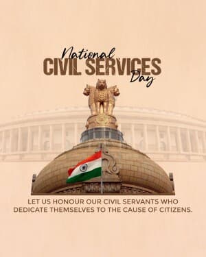 National Civil Services Day graphic