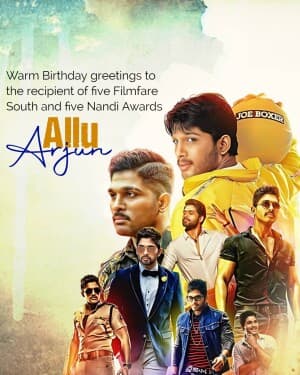 Allu Arjun Birthday post