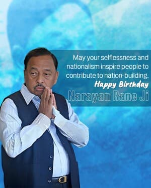 Narayan Rane Birthday event poster