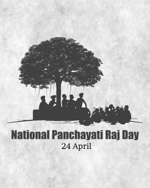 National Panchayati Raj Day illustration