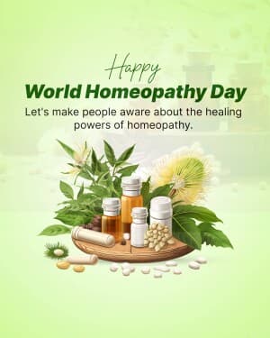 World Homeopathy Day banner