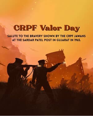 CRPF Valour Day post