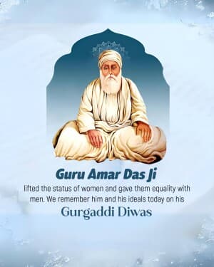 Guru Amar Das Gurgaddi Diwas event poster