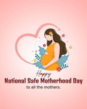 National Safe Motherhood Day banner
