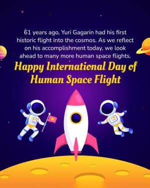 International Day of Human Space Flight flyer