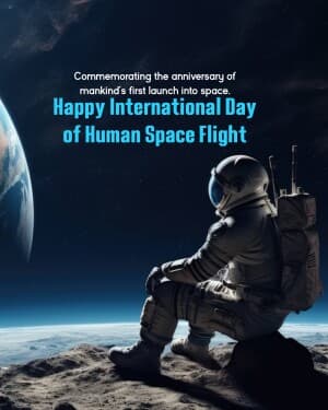 International Day of Human Space Flight banner