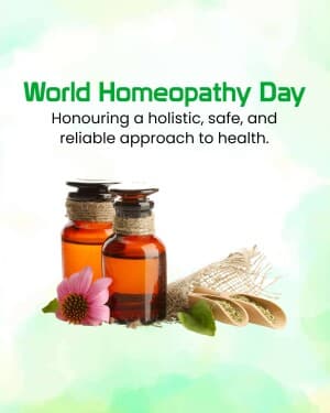 World Homeopathy Day poster