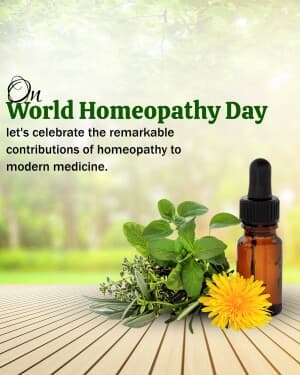 World Homeopathy Day post