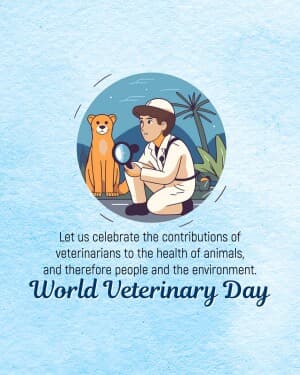 World Veterinary Day graphic