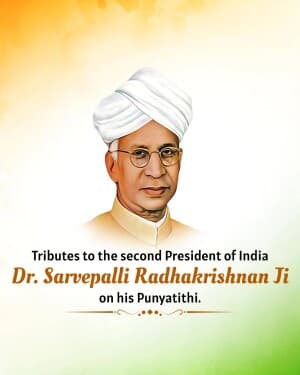 Dr. Sarvepalli Radhakrishnan Punyatithi image
