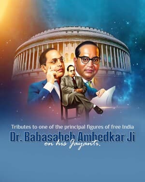 B. R. Ambedkar Jayanti / National Water Day Instagram Post