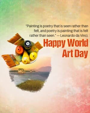 World Art Day poster Maker