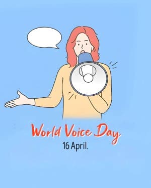 World Voice Day flyer