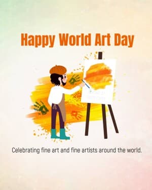 World Art Day Instagram Post