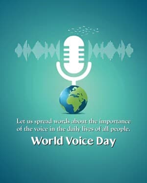 World Voice Day banner