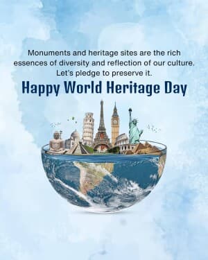World Heritage Day flyer