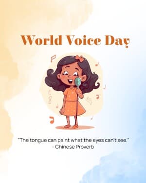 World Voice Day poster