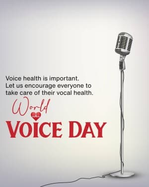 World Voice Day event poster