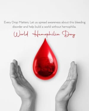 World Hemophilia Day event poster