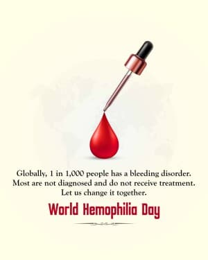 World Hemophilia Day poster