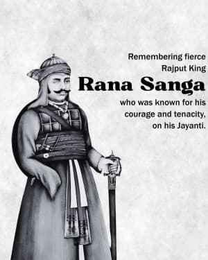 Rana Sanga Jayanti post