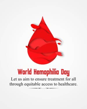 World Hemophilia Day post