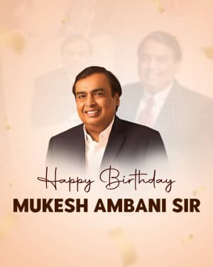Mukesh Ambani Birthday image