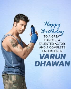 Varun Dhawan Birthday graphic