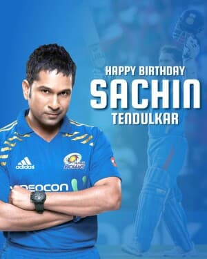 Happy Birthday | Sachin Tendulkar graphic