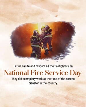 National Fire Service Day illustration