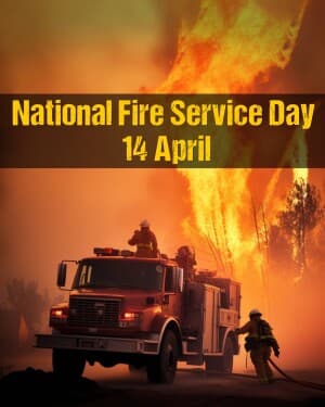 National Fire Service Day poster Maker