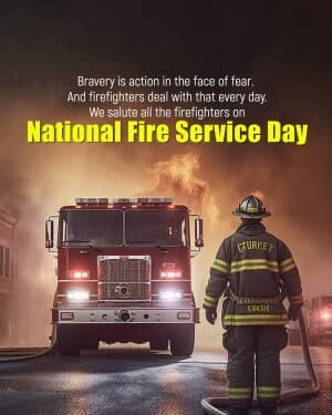 National Fire Service Day event advertisement