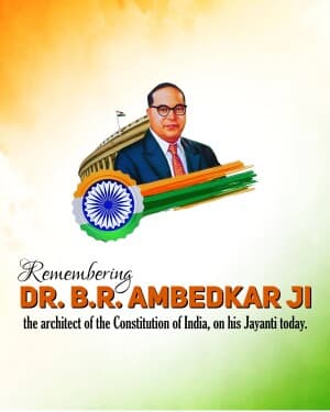 B. R. Ambedkar Jayanti / National Water Day poster Maker