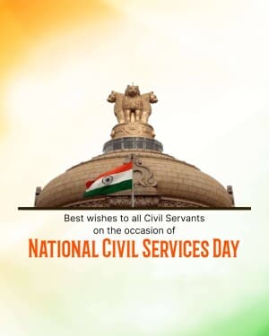 National Civil Services Day flyer