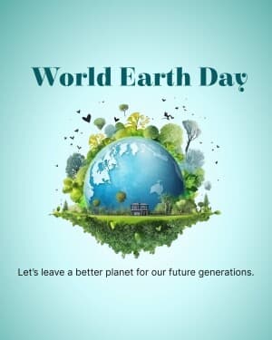 World Earth Day flyer