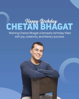 Chetan Bhagat Birthday image