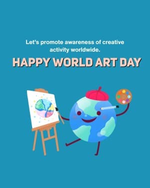 World Art Day event advertisement