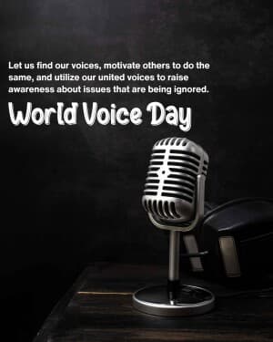 World Voice Day post