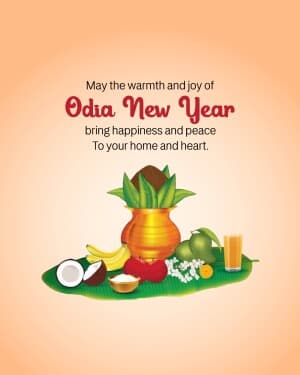 Odia New Year flyer