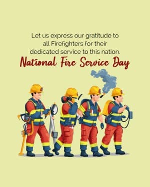 National Fire Service Day graphic